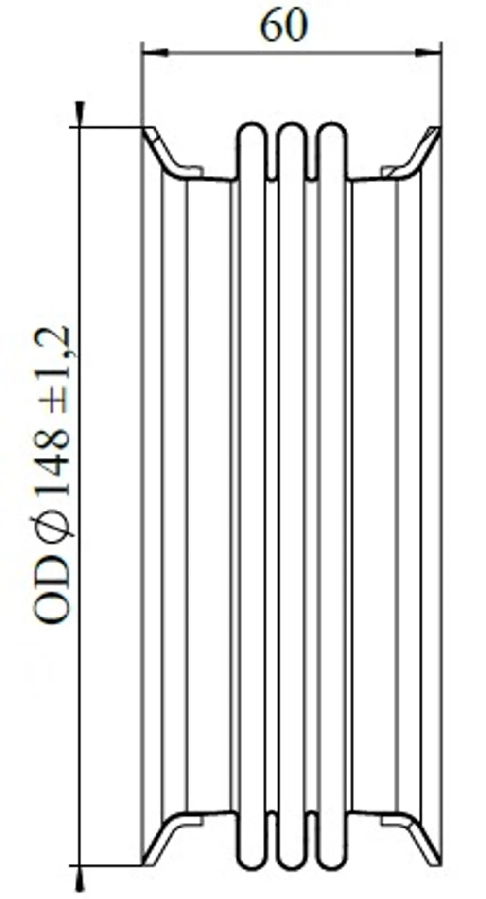 Soffietto di scarico per DAF - 22614