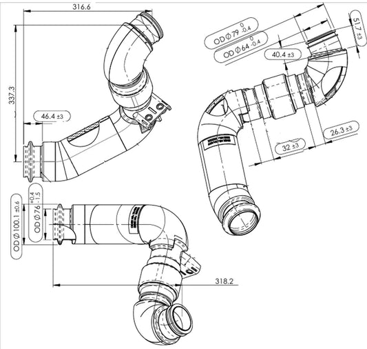 Tubo per DAF - 2AA019
