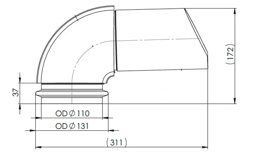 Tubo di scarico per Iveco - 2KG013