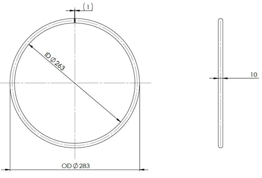 Metallic Ring per DPF per Iveco OD=283 - 2KL031