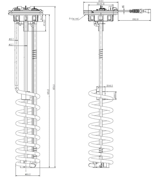 Sensore di livello AdBlue® per Iveco - 2KL063