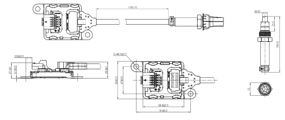 Sensore NOx per Iveco - 2KL068