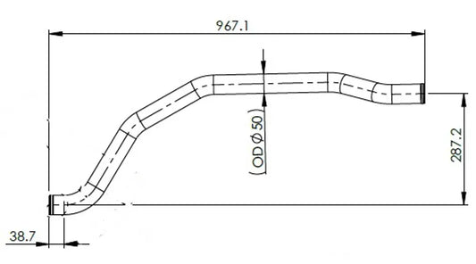 Tubo liquido di raffreddamento per Iveco - 2KN000