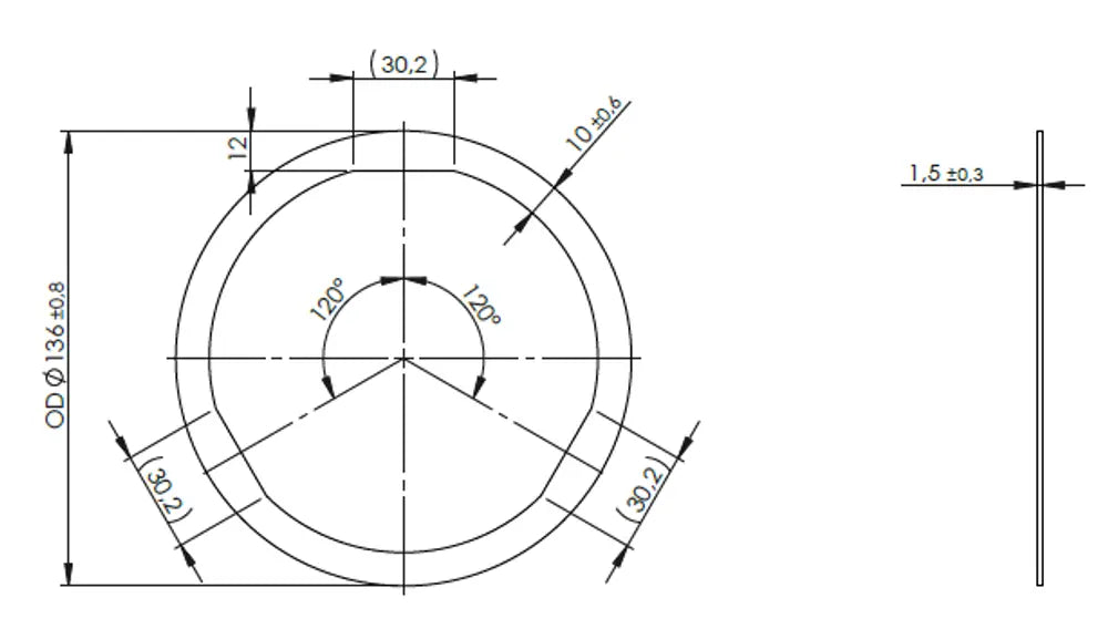 Guarnizione di scarico per DAF - 2AL005