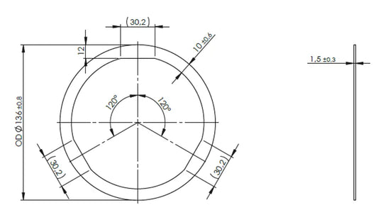 Guarnizione di scarico per DAF - 2AL005