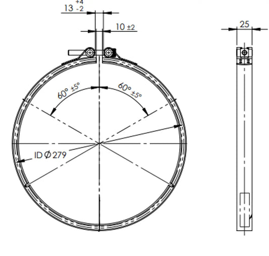 Fascetta di scarico per DAF - 2AL068