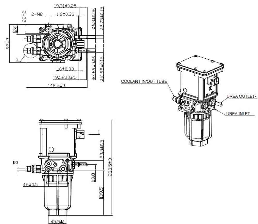Dosatore AdBlue® per DAF/Cummins - 5EL059