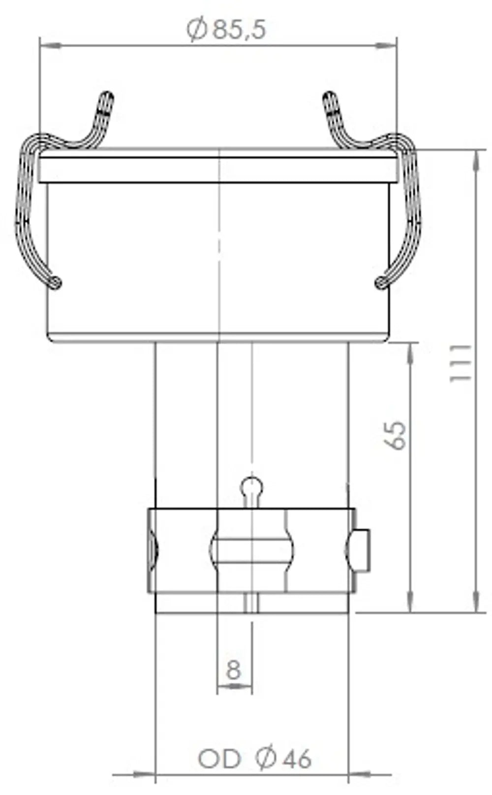 Parascintille, Tubo, Ø=39.5-44 - 40801