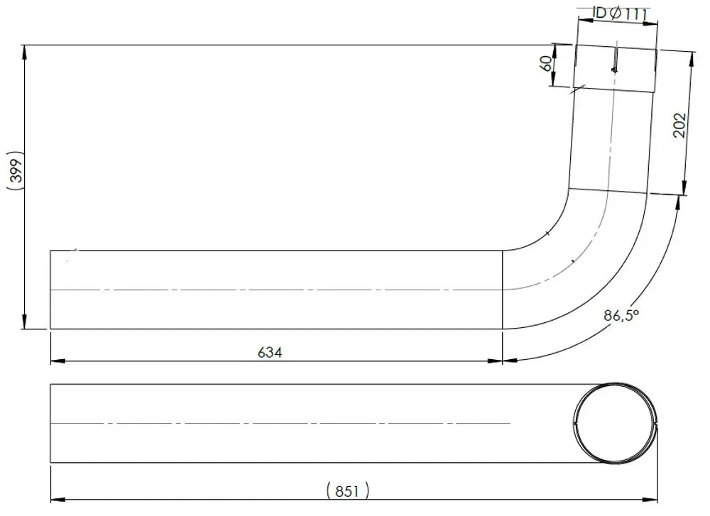 Tubo di scarico per MAN, E-line - 47270