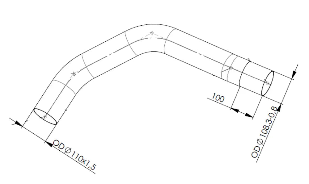 Tubo di scarico per MAN, E-line - 47272
