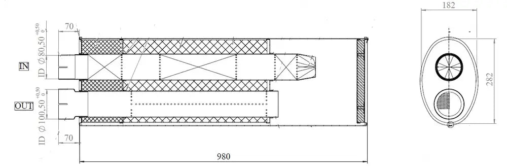 Silenziatore per MAN - 47301