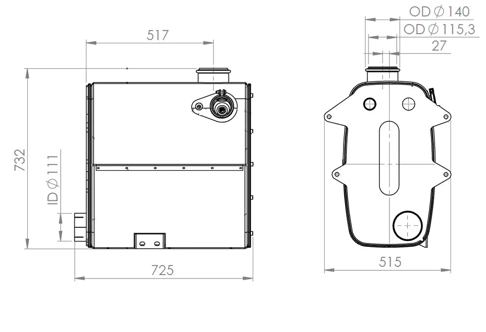 Silenziatore con SCR per MAN - 47375
