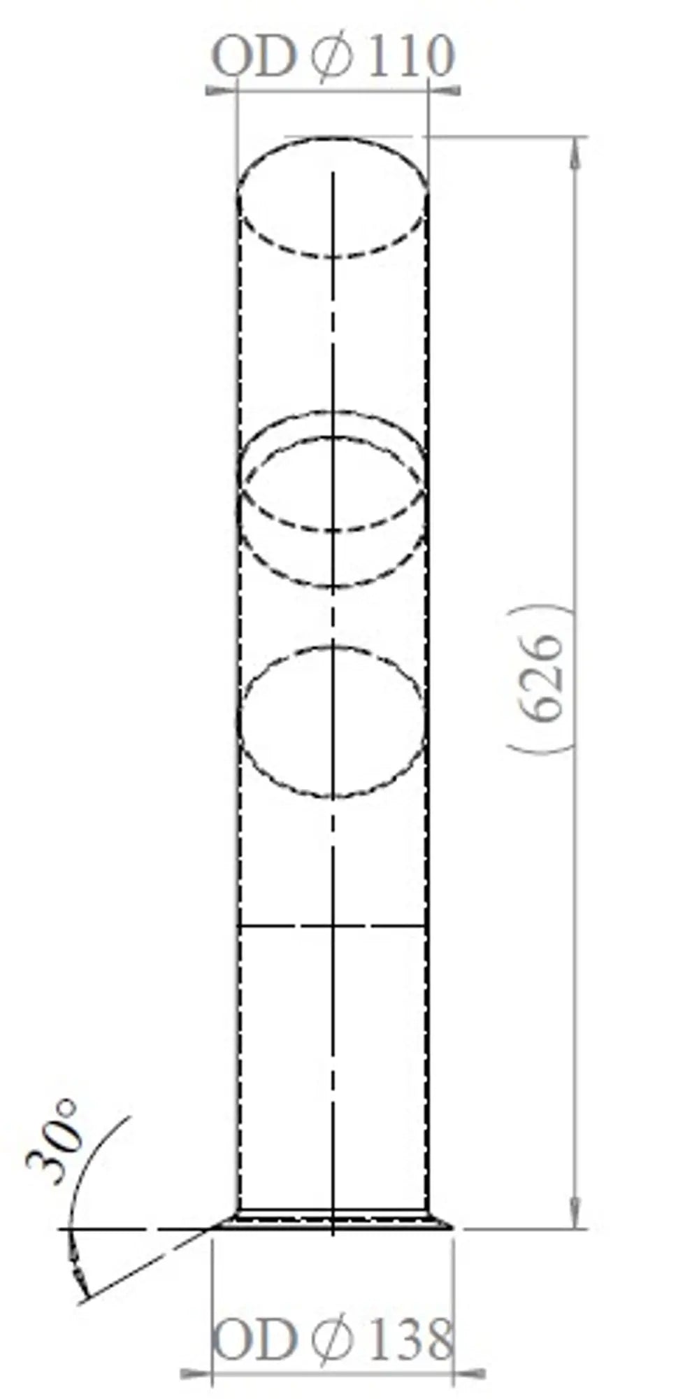 Tubo di scarico per MAN - 48120
