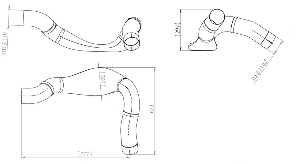 Tubo di scarico per MAN - 48121