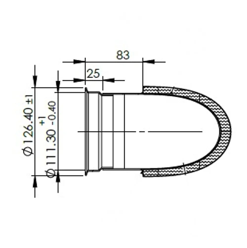 Tubo di scarico coibentato per MAN - 4IE010