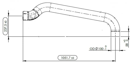 Tubo di scarico per MAN - 4IE016