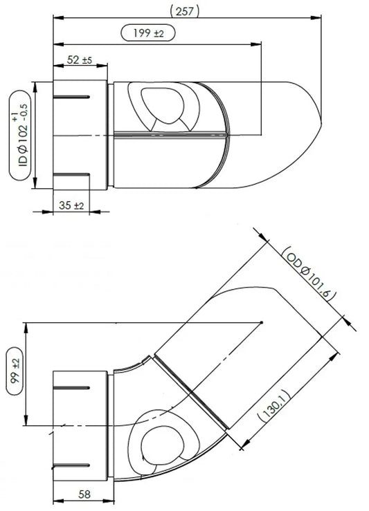 Tubo di scarico per MAN - 4IG015
