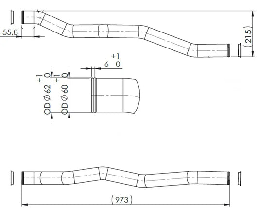 Tubo liquido di raffreddamento per MAN - 4IN009