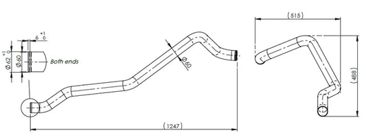 Tubo liquido di raffreddamento per MAN - 4IN020