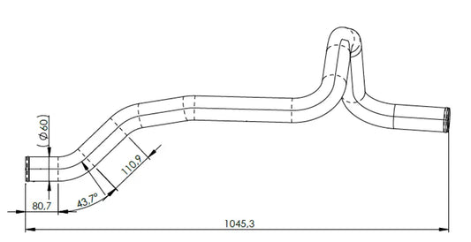 Tubo liquido di raffreddamento per MAN - 4IN023