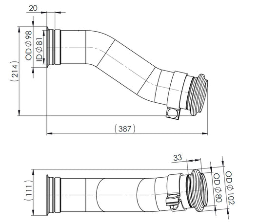 Exhuast Tubo per MAN - 4IA010