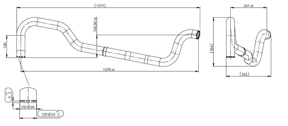 Tubo liquido di raffreddamento per MAN - 4IN014