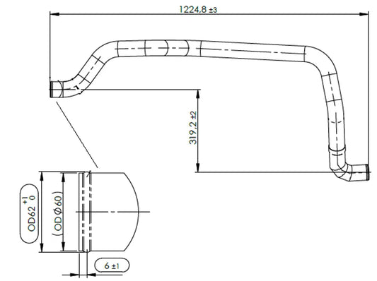 Tubo liquido di raffreddamento per MAN - 4IN015
