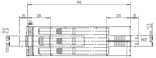 Silenziatore per Mercedes - 50392