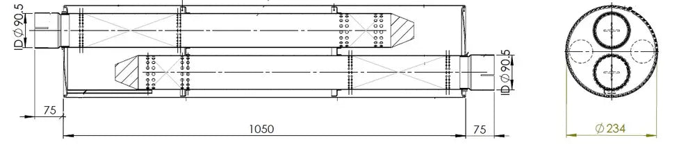 Silenziatore per Mercedes - 50399