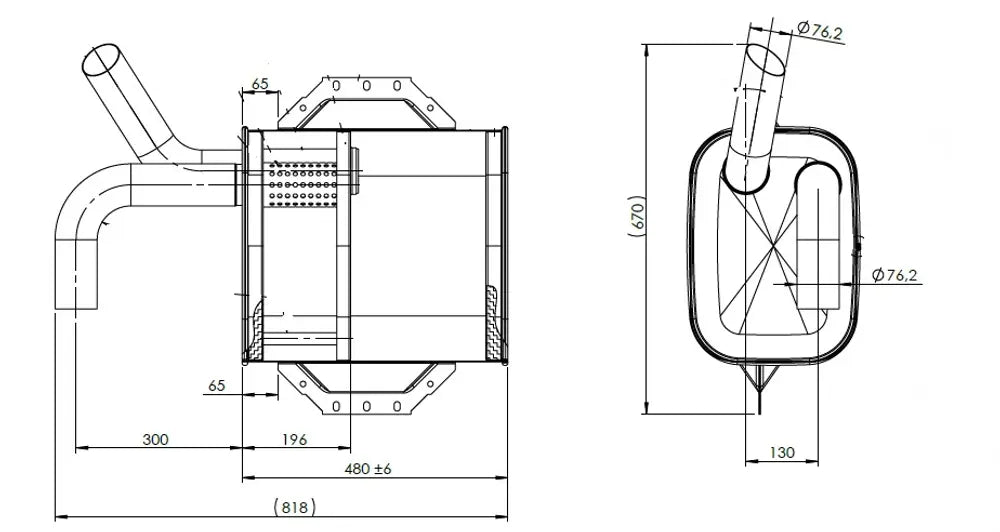 Silenziatore per Mercedes - 50461