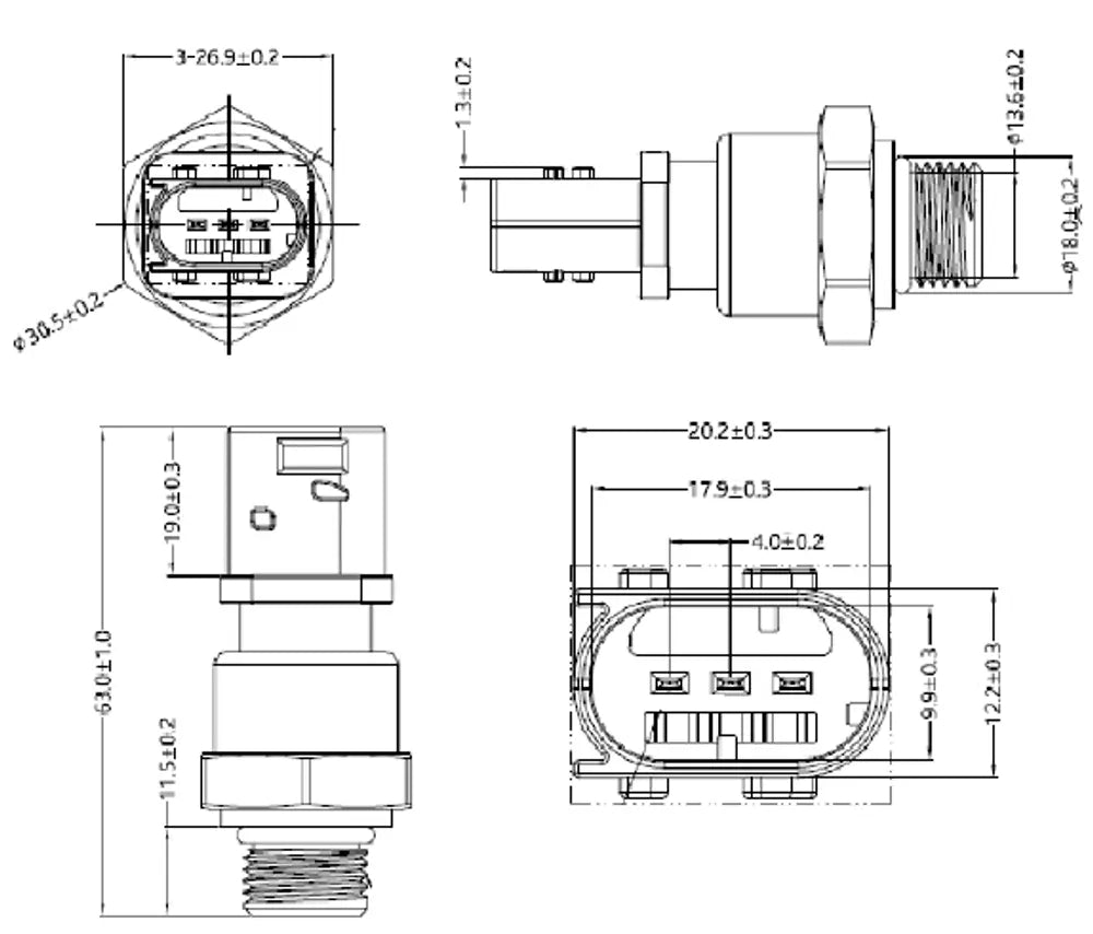 Sensore di pressione per Mercedes - 51051