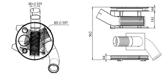 Silenziatore per Mercedes - 51338