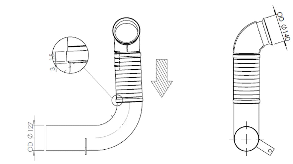 Tubo per Mercedes - 53127