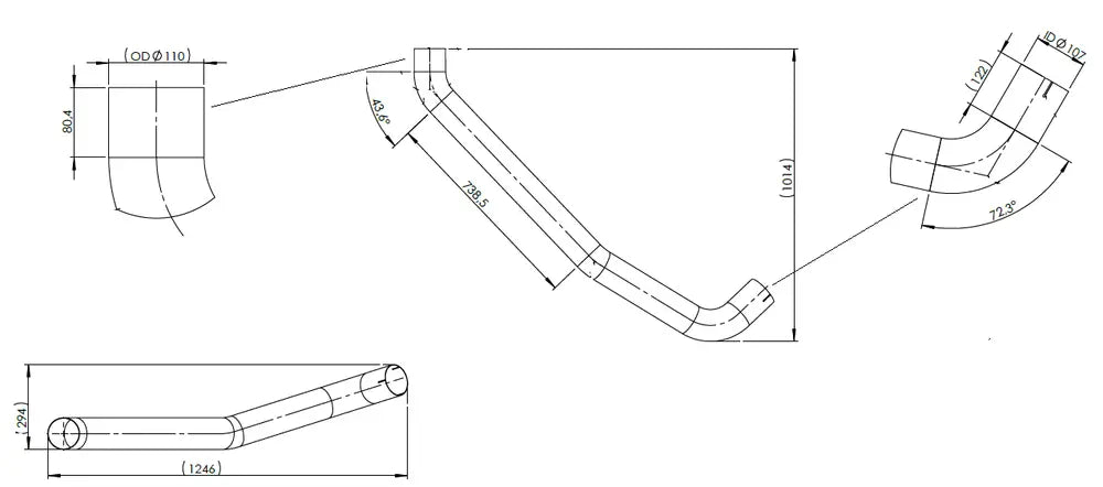 Tubo per Mercedes - 53688