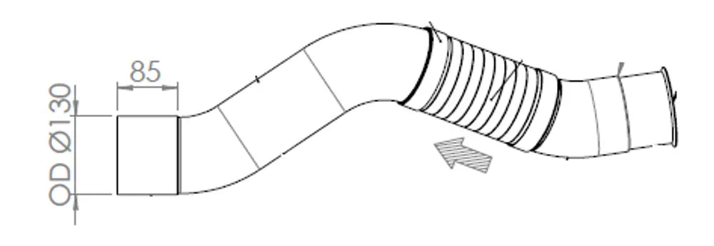 Tubo per Mercedes - 54104