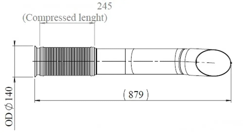 Tubo di scarico con flessibile, D2S+ per Mercedes - 54244