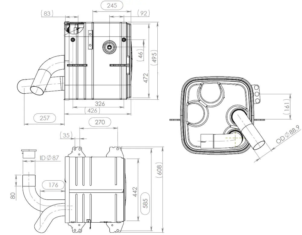 Silenziatore con SCR per Mercedes - 54301
