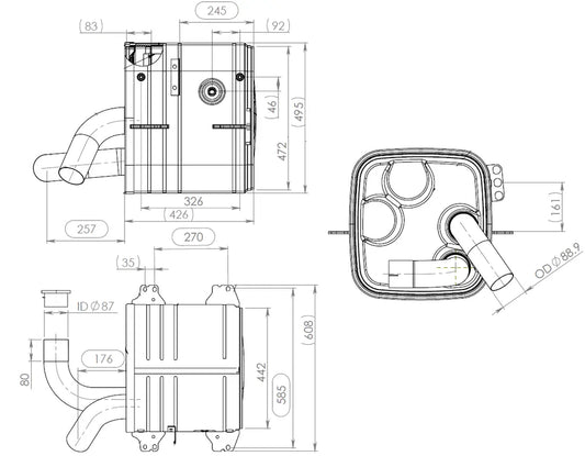 Silenziatore con SCR per Mercedes - 54301