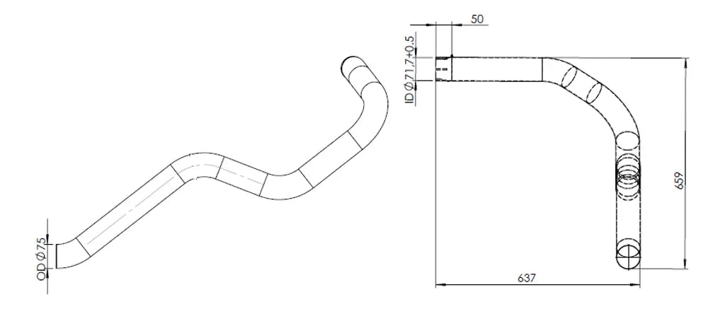 Tubo per Mercedes - 54617