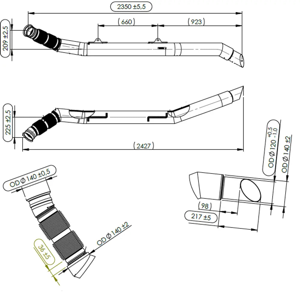Tubo per Mercedes - 56141