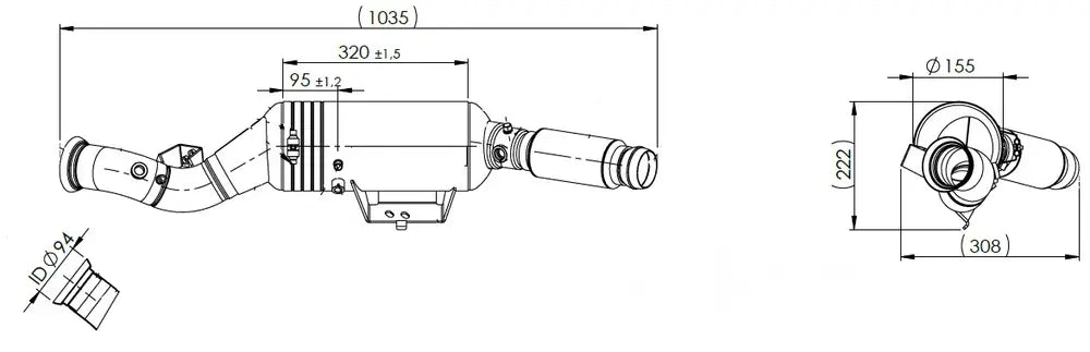 Catalizzatore per Mercedes - 56195