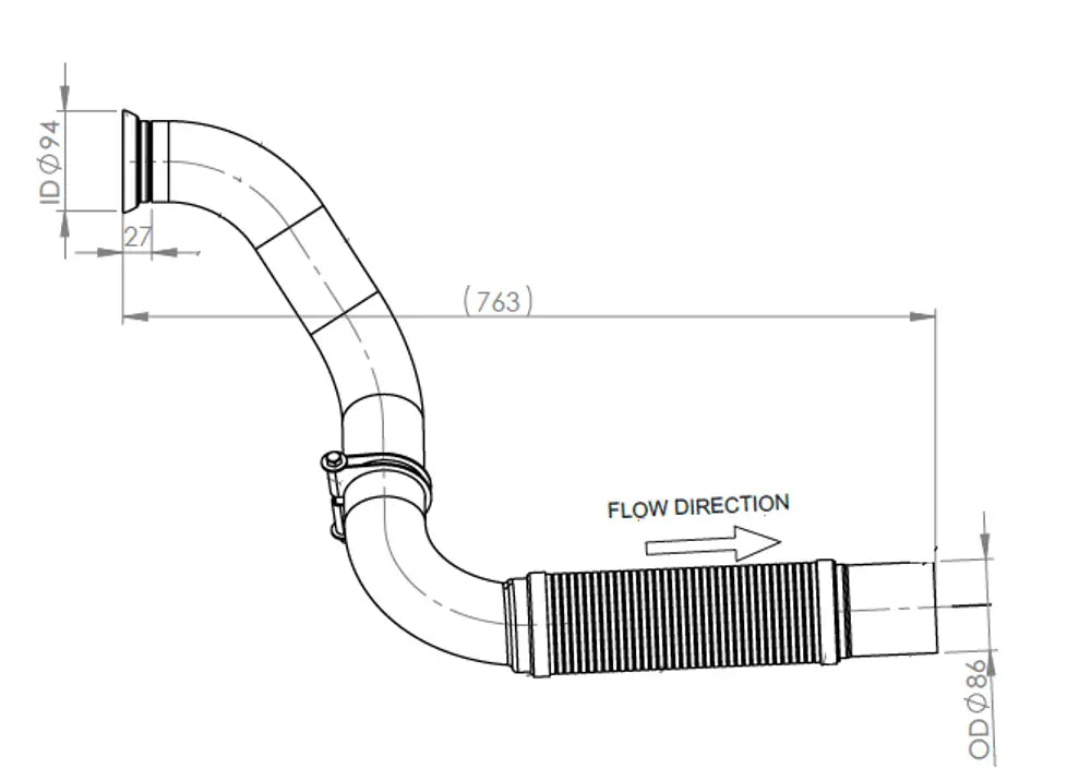 Tubo per Mercedes, E-line - 5AA013