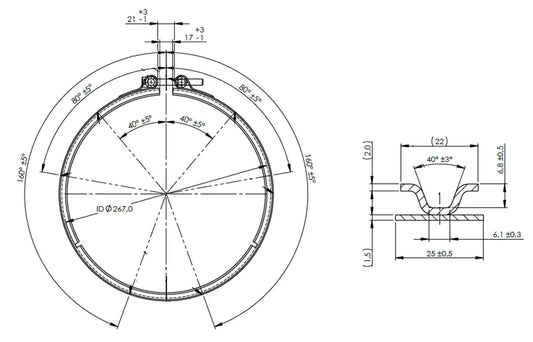 VeeFit Fascetta per Mercedes - 5AL003