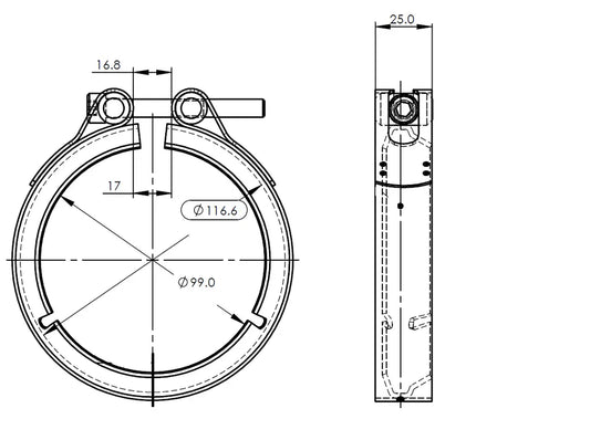 Fascetta di scarico, VeeFit per Mercedes - 5AL023