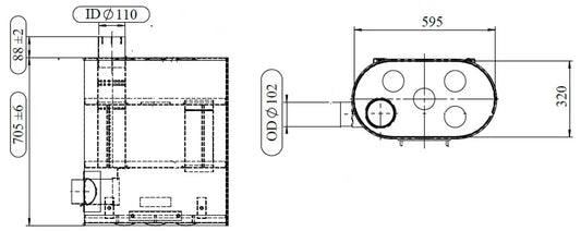Silenziatore per Renault - 64360