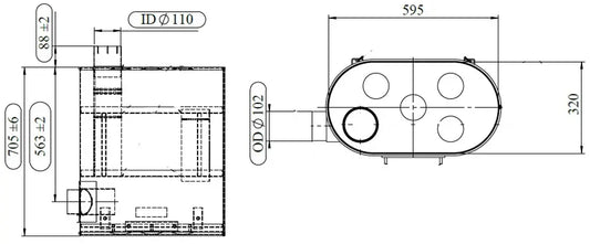 Silenziatore per Renault, E-line - 64456