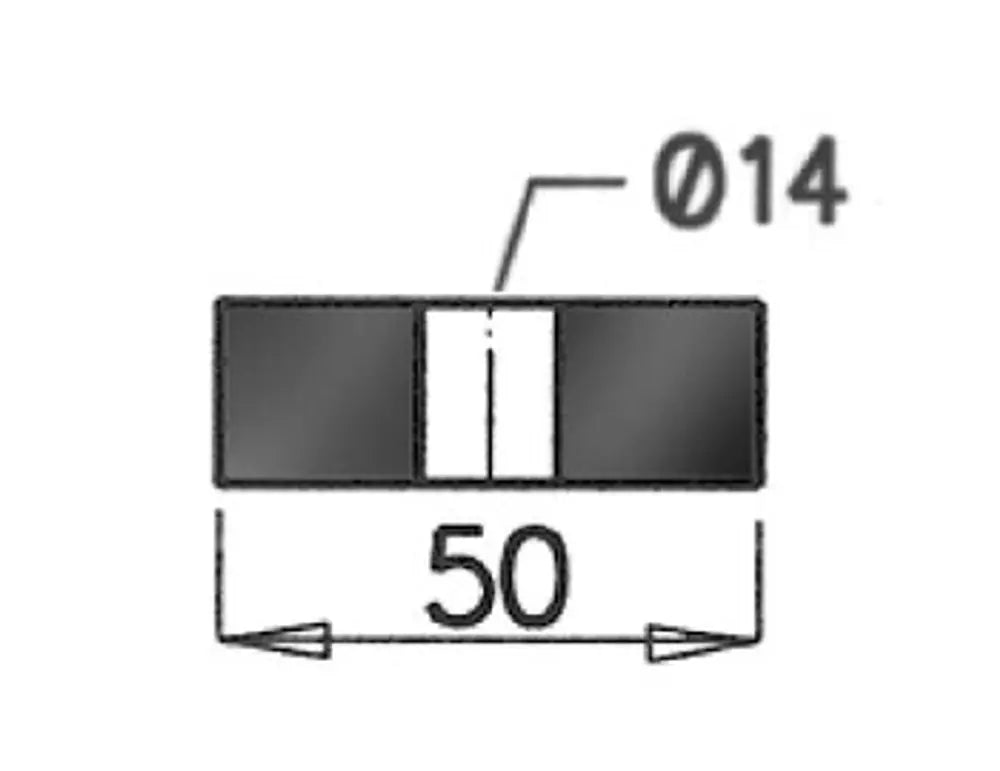 Supporto in gomma per Renault, Ø=50 /L=20, Gomma - 64801