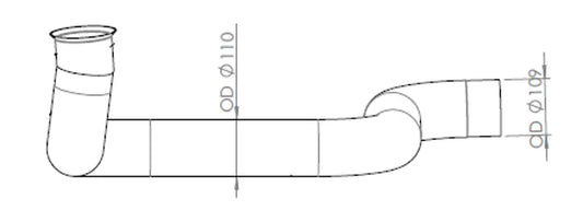 Tubo di scarico per Renault, E-line - 66207
