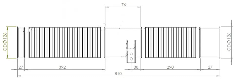 Flessibile di scarico, D2S per Scania, E-line - 68018