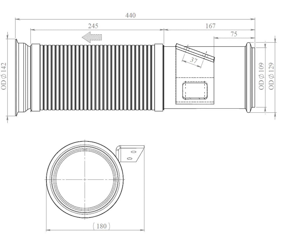 Tubo flessibile per Scania - 68083